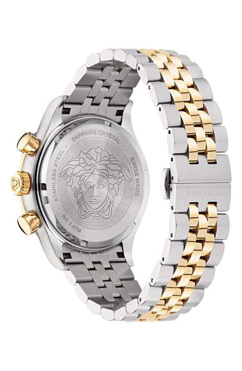 versace hellenyium chrono watch|versace 44mm men's.